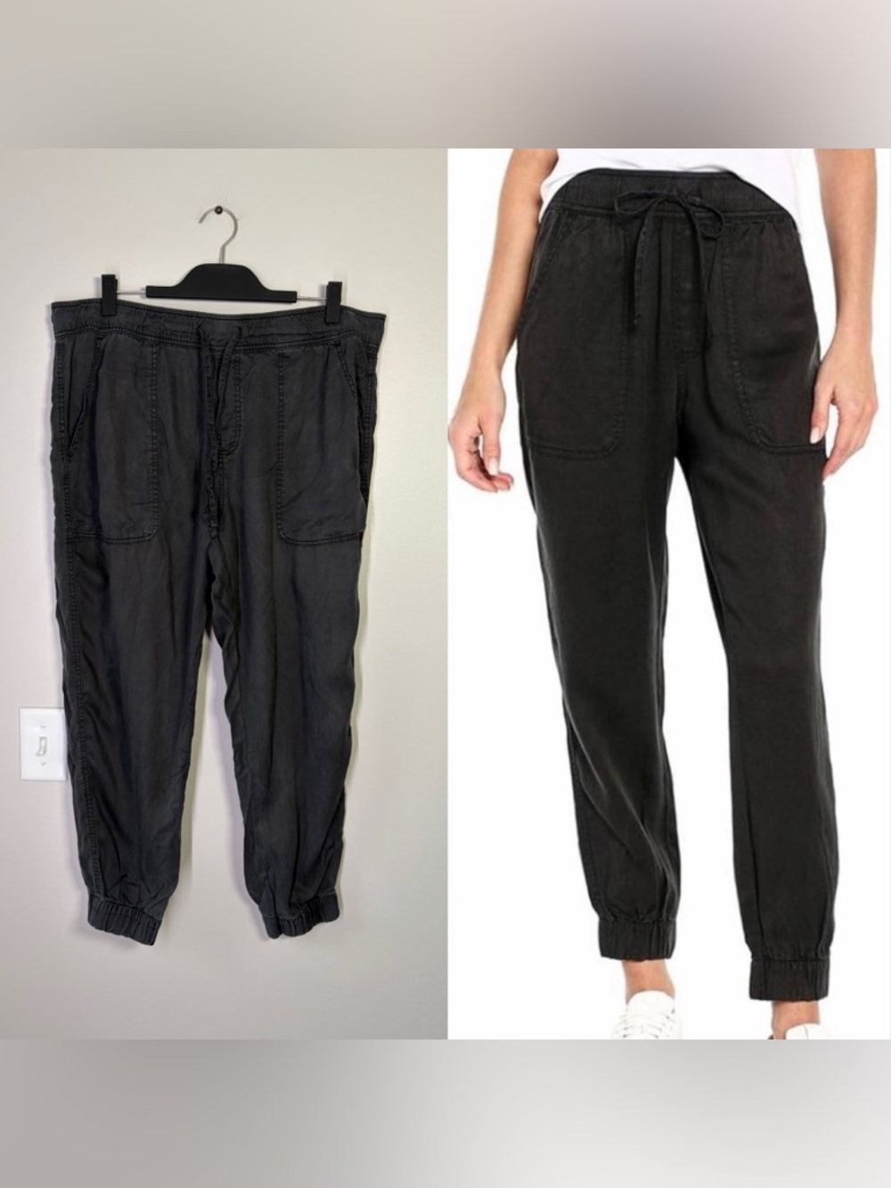 Orvis Dark Gray Relaxed Fit Lyocell Joggers Travel Casual Loungewear Comfort